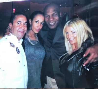 Suzee Fenech and her husband Jeff Fenech with Mike Tyson and his wife Lakiha Spicer
